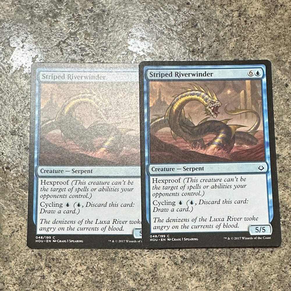 Striped Riverwinder Card